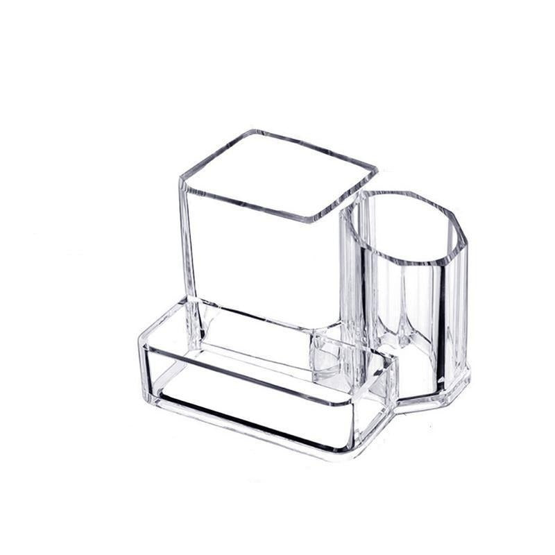 acrylic cosmetic storage organizer placed on dressing table for neat look